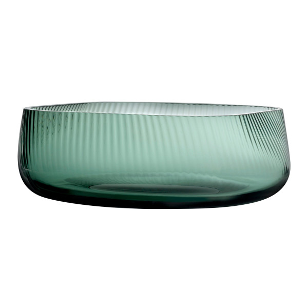 NUDE Glass, Vase Opti wide smoked green