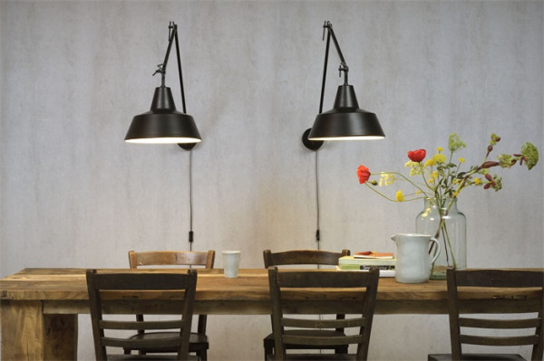 It´s about RoMi Wandlampe Chicago, schwenkbar, schwarz