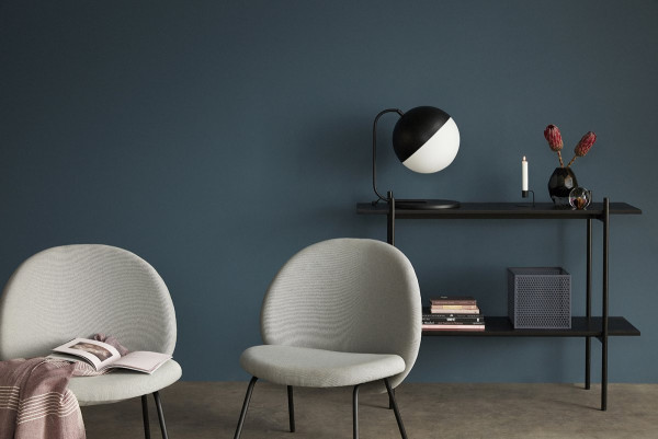 Hübsch Interior, Vase, glas, klar/anthrazit