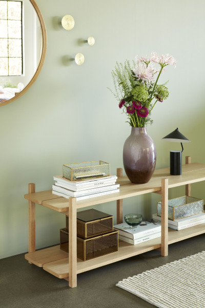 Hübsch Interior Glasschalen, 3er Set, bernstein/rosa/grün