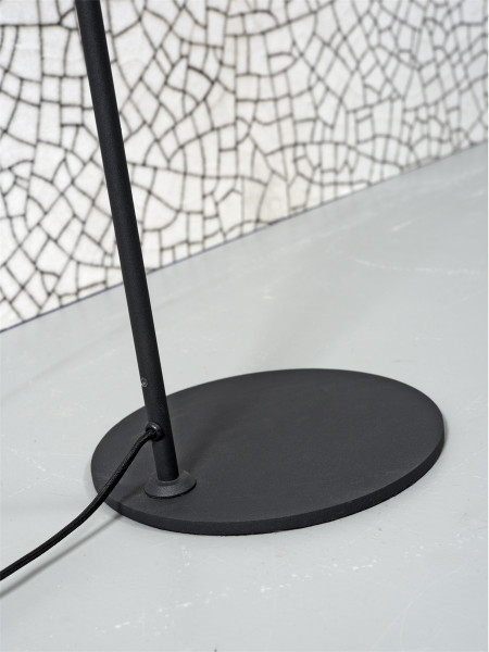 its about Romi Floor lamp iron Montreux LED schwarz