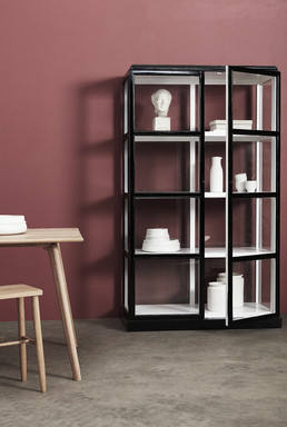 Vitrine Schwarz/Weiß, Hübsch Interior