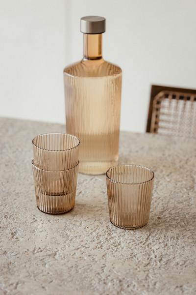 Paveau Trinkglas Bells, amber