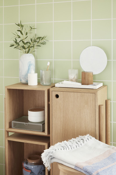 Hübsch Interior Kommode mit Fächern, Eiche, FSC, Natur