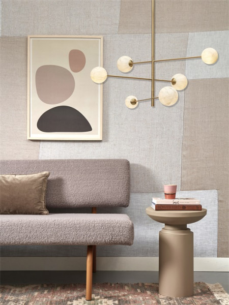 Hängeleuchte its about Romi Carrara 3-Arm/6-Globe white marble print/gold