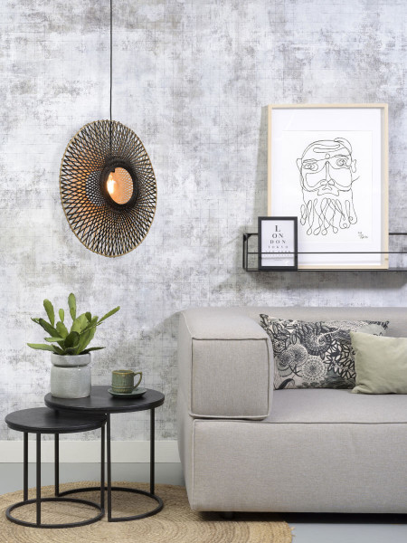 Good&Mojo Hängeleuchte Kalimantan Bamboo vertikal medium