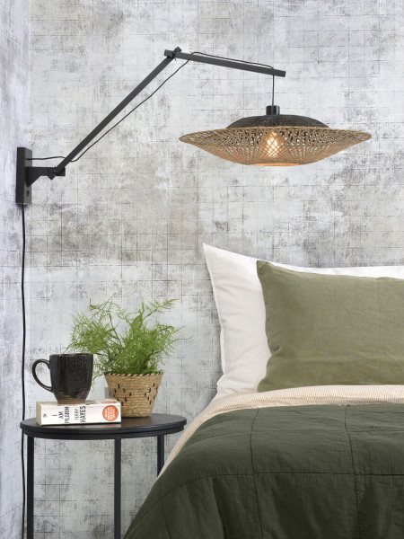 Good&Mojo Wandleuchte Kalimantan bamboo horizontal, L