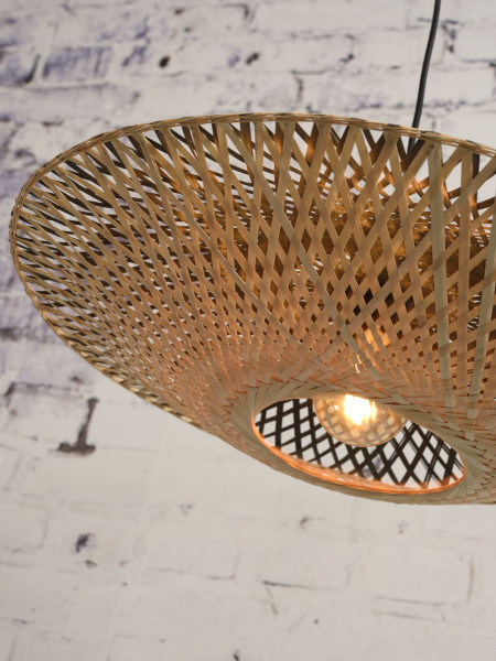 Good&Mojo Wall lamp Kalimantan bamboo horizontal medium