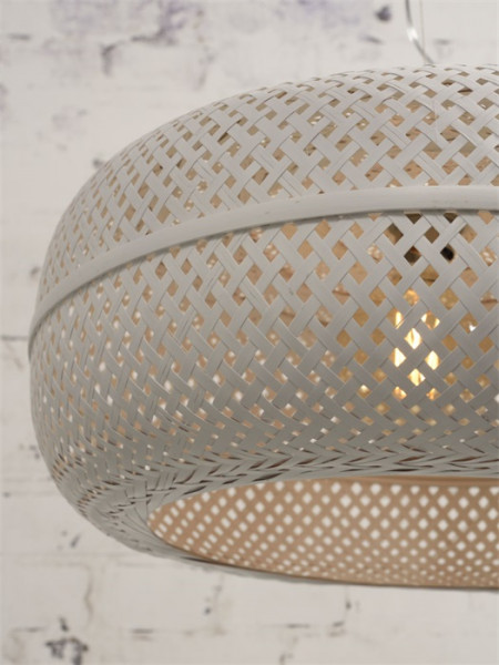 Good&Mojo Hängeleuchte Palawan Bamboo white