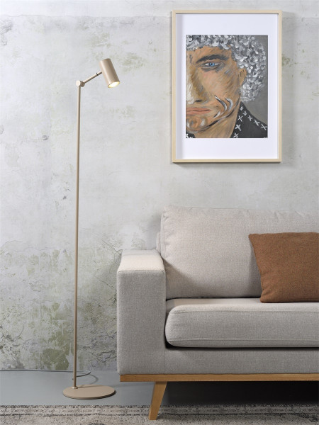 its about Romi Floor lamp iron Montreux LED sand