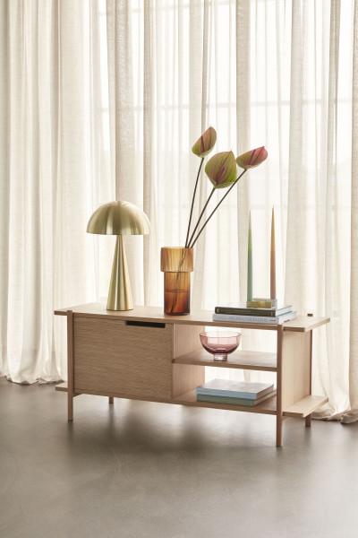 Hübsch Interior Glasschalen, 3er Set, bernstein/rosa/grün