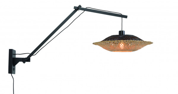 Good&Mojo Wall lamp Kalimantan bamboo horizontal medium
