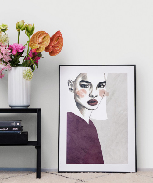 I LOVE MY TYPE Poster SOPHISTICATED CLARET