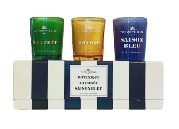 Duftkerze 3er-Set - La Forêt, Botanique, Saison Bleu