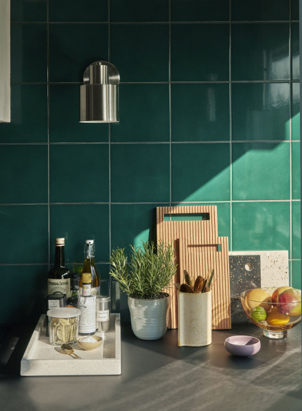 Hübsch Interior Wandlampe, Metall, Nickel