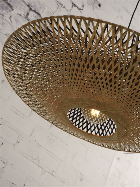 Good&Mojo Hängeleuchte Kalimantan bamboo flat, L