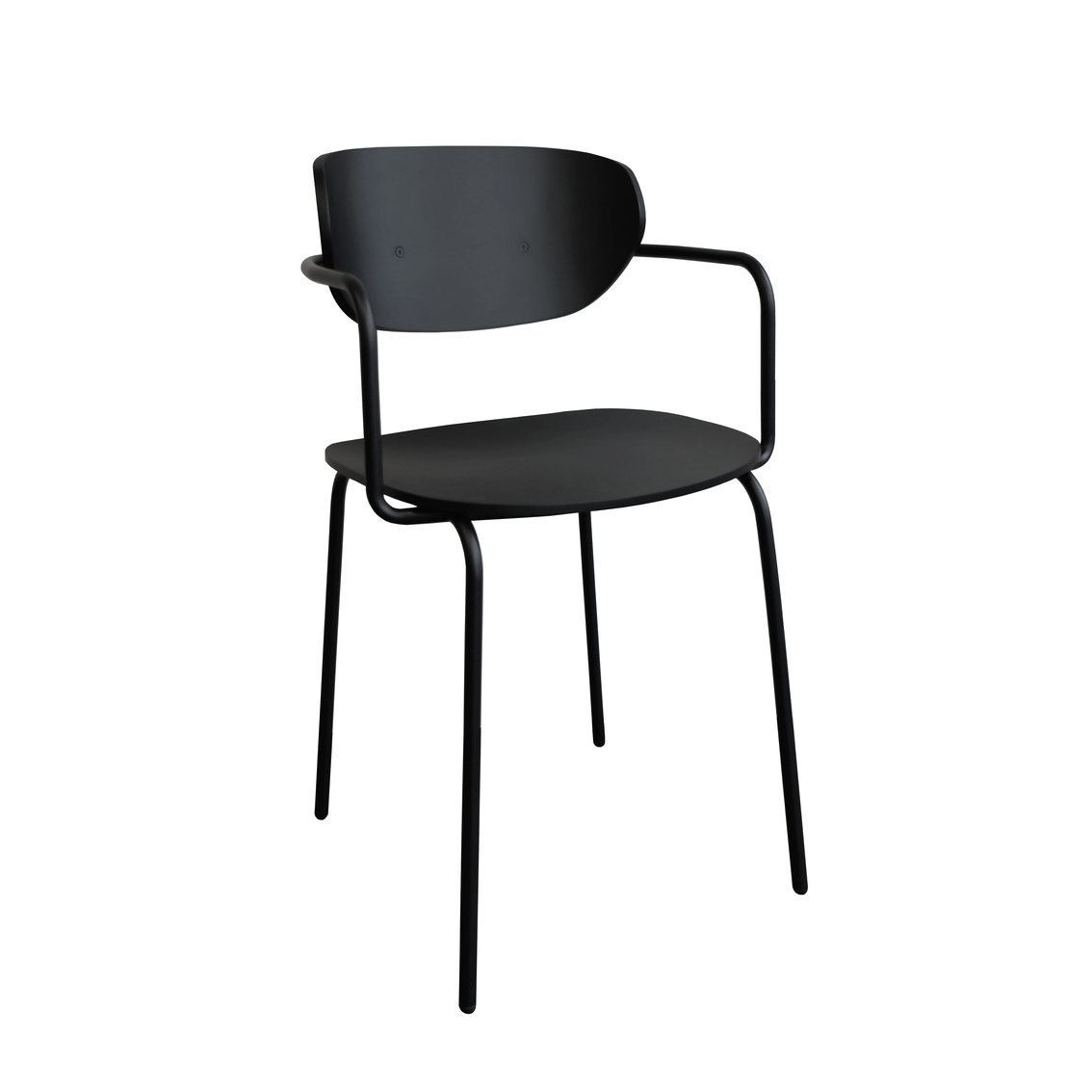 Hübsch Interior Stuhl, Holz/Metall, FSC, schwarz HamptonsLiving