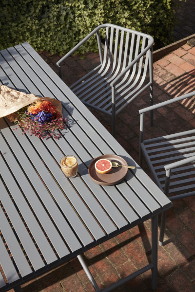 Hübsch Interior Gartentisch, Metall, grau