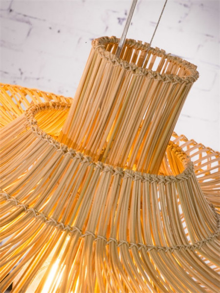 Good&Mojo Hängeleuchte Kalahari wicker natural, Large