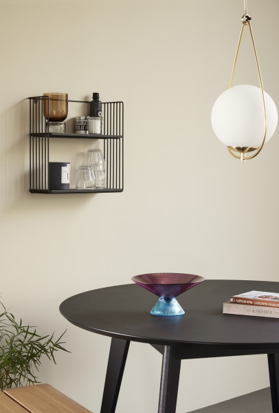 Hübsch Interior Esstisch, rund, Eiche/Nano-Laminat, schwarz