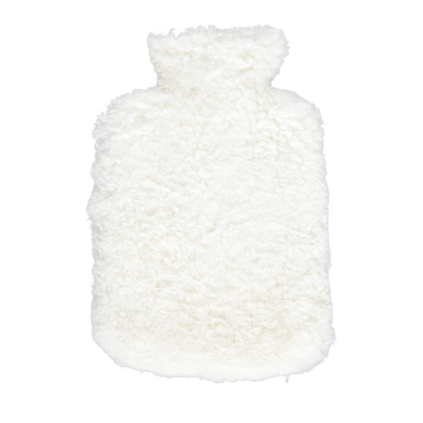 Natures Collection Lammfell Wärmflasche, weiss