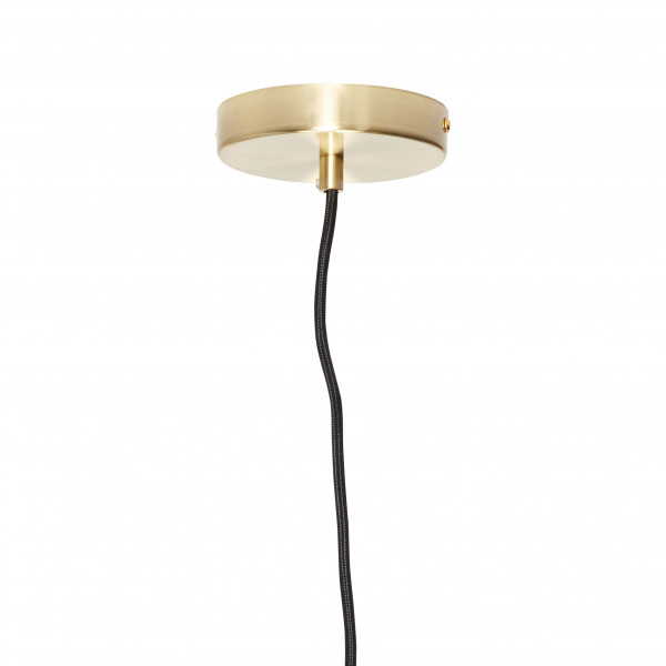 Hübsch Interior Hängelampe, Glas, Rauch/Messing