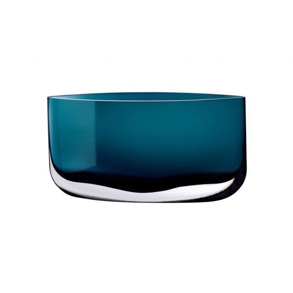 NUDE Glass Vase Blade wide petrol green