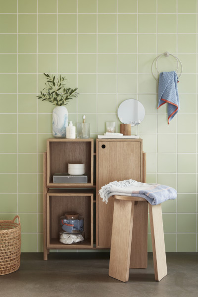 Hübsch Interior Kommode mit Fächern, Eiche, FSC, Natur