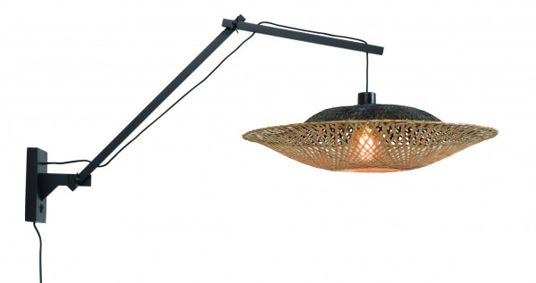 Good&Mojo Wandleuchte Kalimantan bamboo horizontal, L