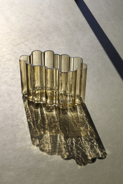 Hübsch Interior Vase Umber Amber