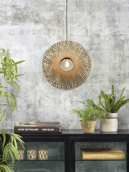 Good&Mojo Hängeleuchte Kalimantan Bamboo vertikal medium