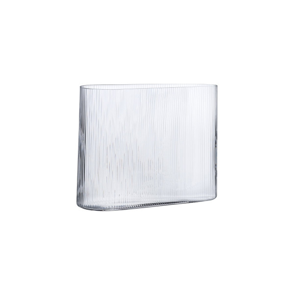 NUDE Glass Vase Mist Wide, clear