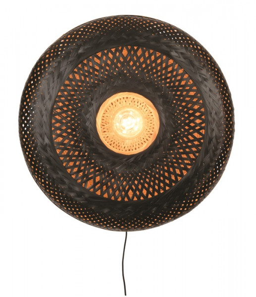 Wandleuchte Palawan Bamboo black L