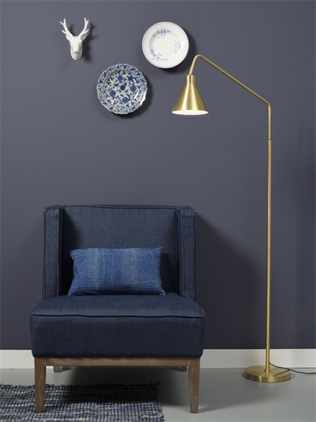 It´s about RoMi Stehlampe Lyon, dreh & schwenkbar, Metall, Gold