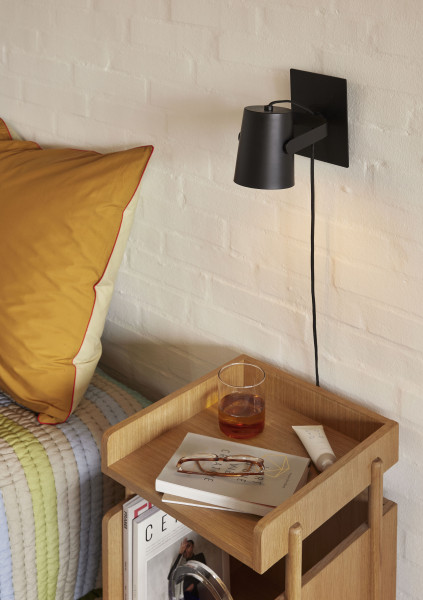 Hübsch Interior Wandlampe Ardent, Schwarz